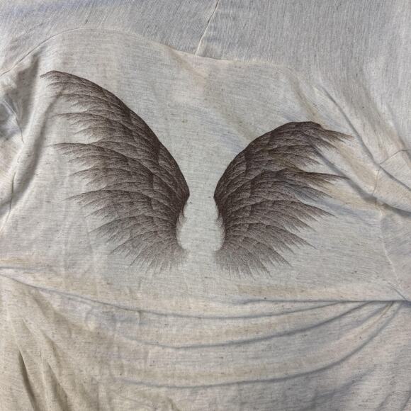 Y2K Lightweight Cardigan L Angel Wings Ethereal Fairycore Boho Chic Romantic - Picture 7 of 11